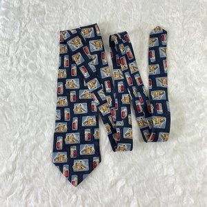 Vintage St Michael from Marks & Spencer silk Tie London Drawbridge Phone Booth